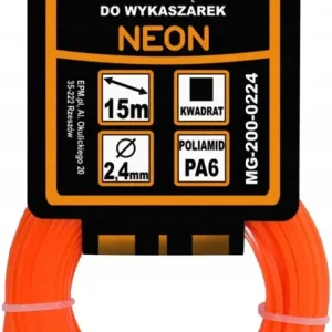 ŻYŁKA DO WYKASZARKI KWADRAT NEON 2,7MM 15M Zamów teraz